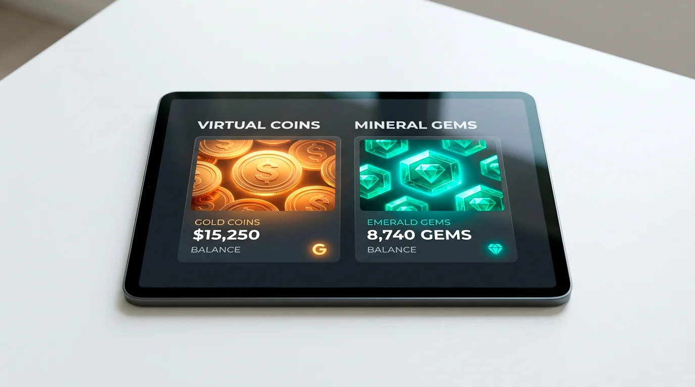 Gold coins and sweeps coins visual comparison showing dual currency system