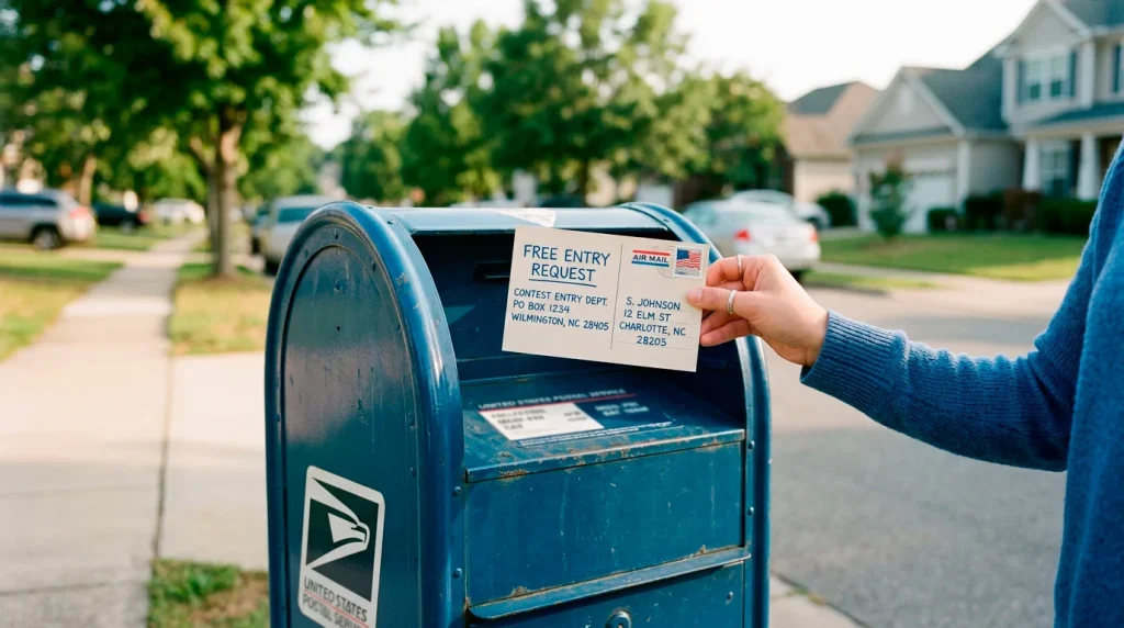 AMOE sweepstakes entry legal requirement