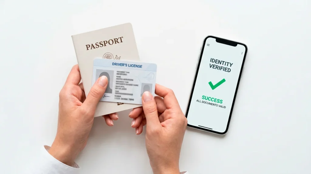 Sweepstakes KYC identity verification documents