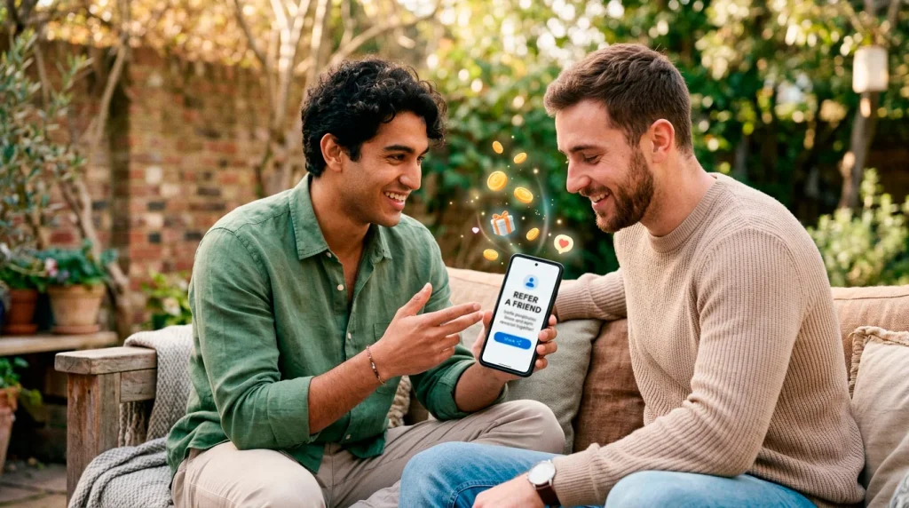 Sweepstakes referral bonus invite program