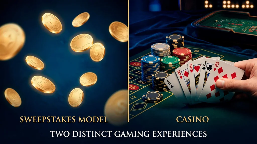 Sweepstakes vs real money casino comparison